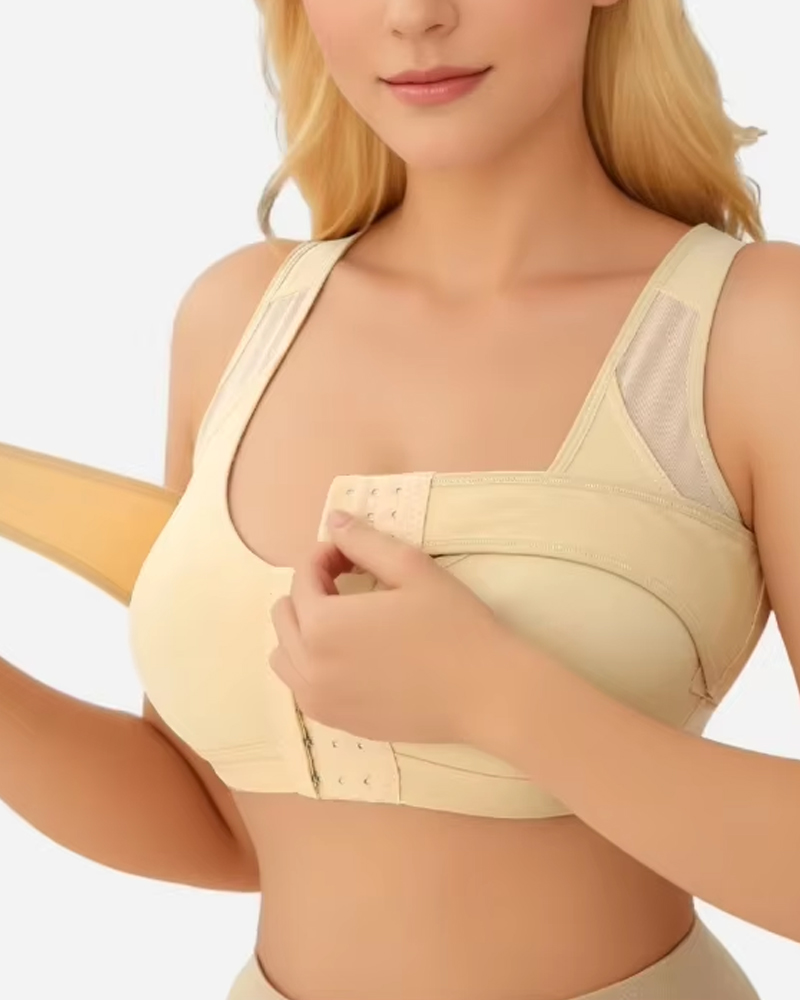 Front Clasp Shaping Bra-Curvy-Faja