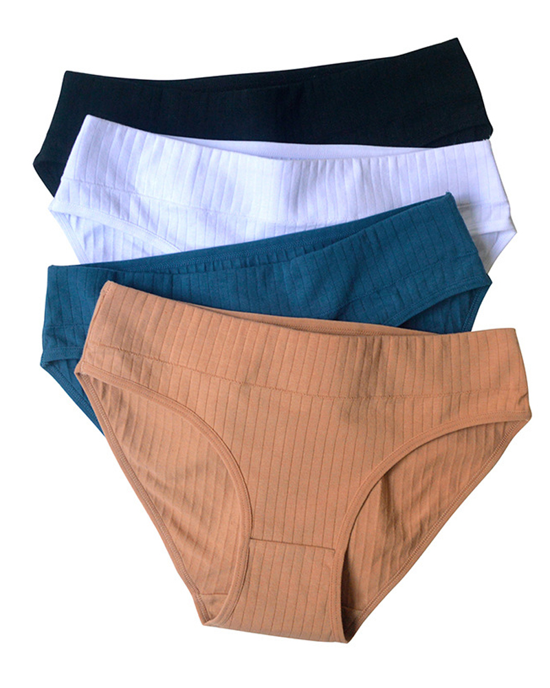 Cotton Mid-Rise Briefs-Curvy-Faja