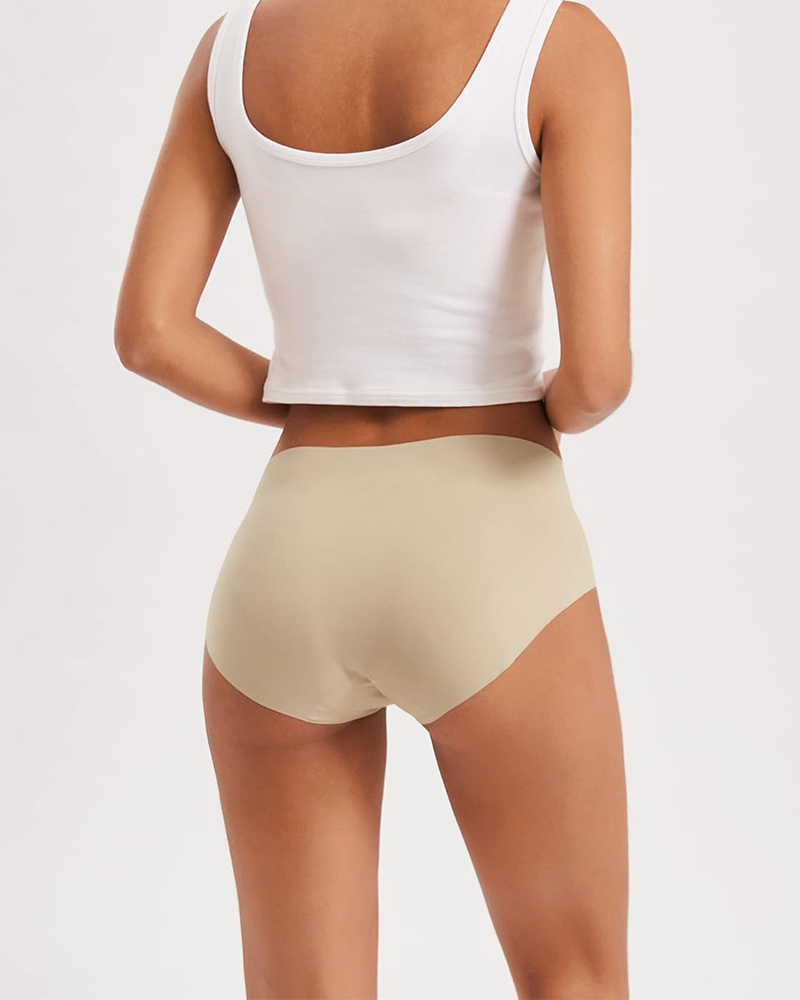 Seamless Antibacterial Pure Cotton Crotch Yoga Briefs-Curvy-Faja