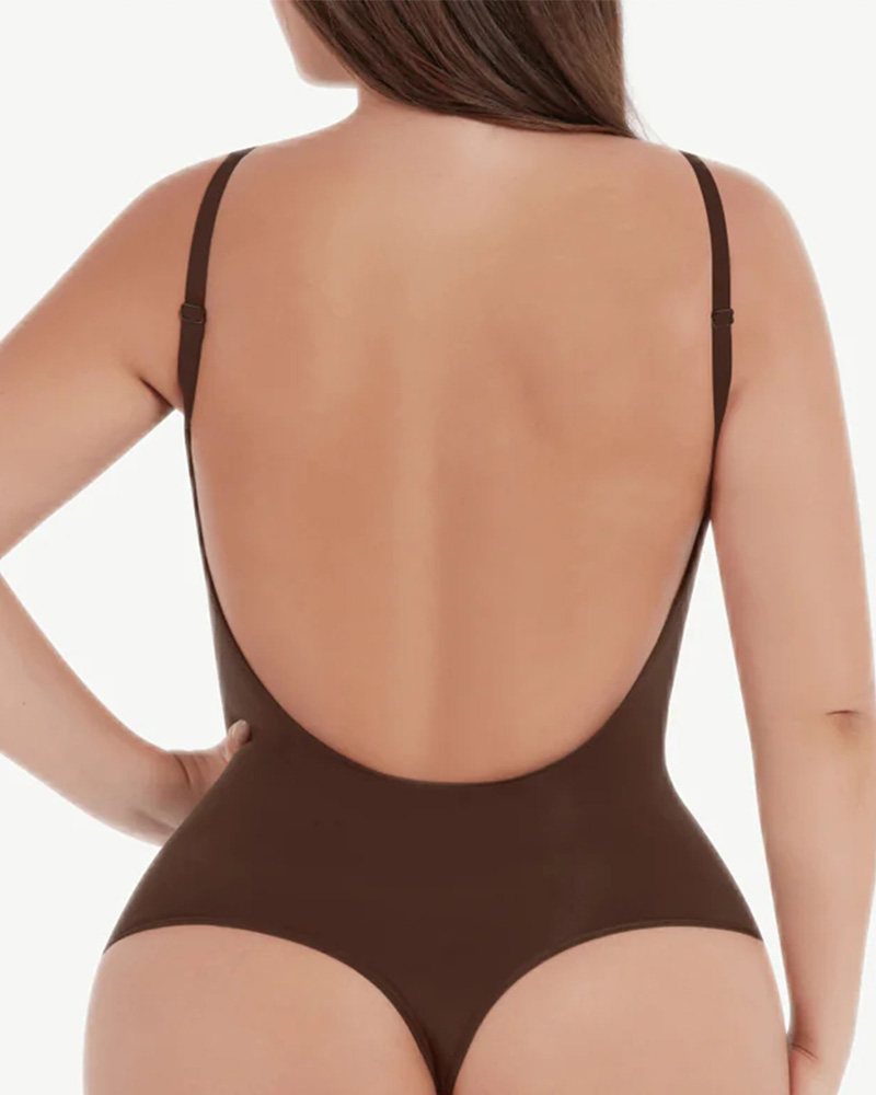 Seamless Backless Thong Bodysuit