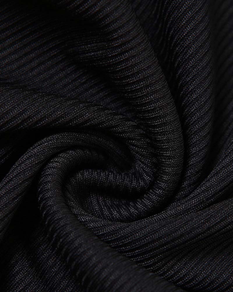 Solid Skinny Crew Neck Jumpsuit