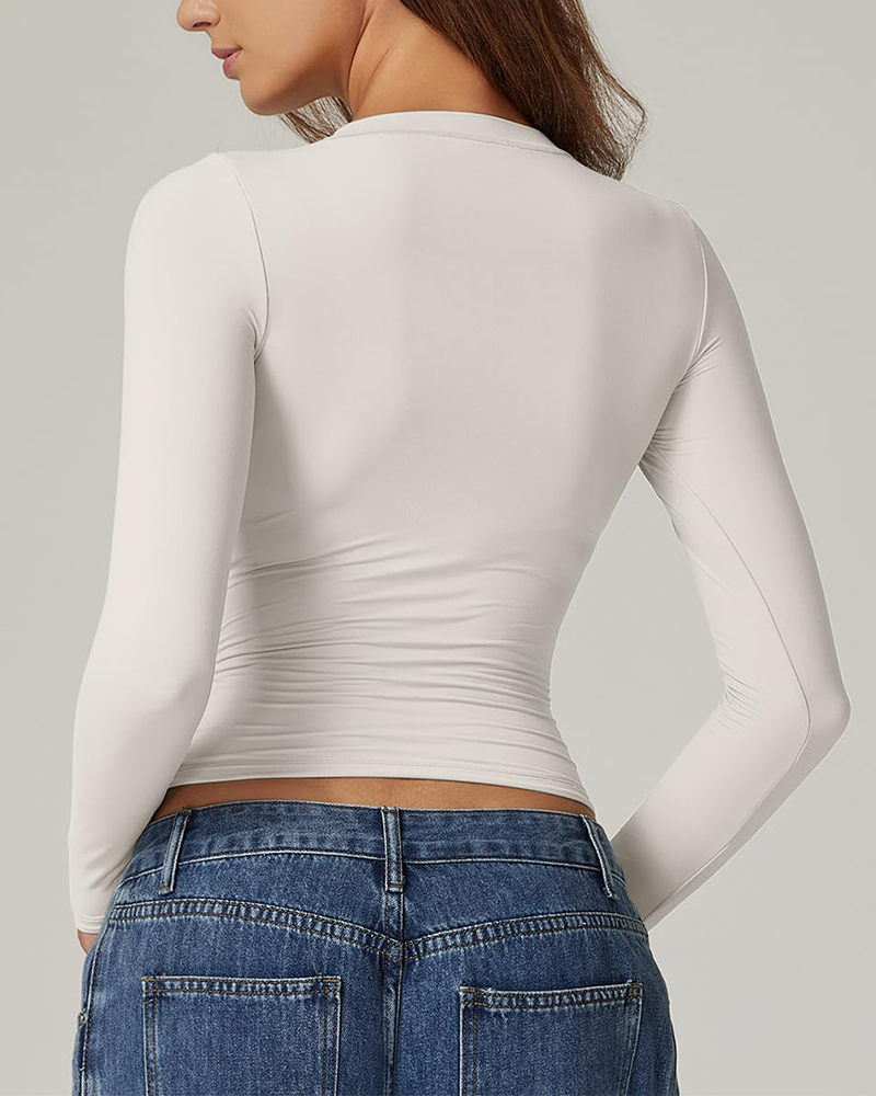 Double Layer Long Sleeve Bottoming Shirt