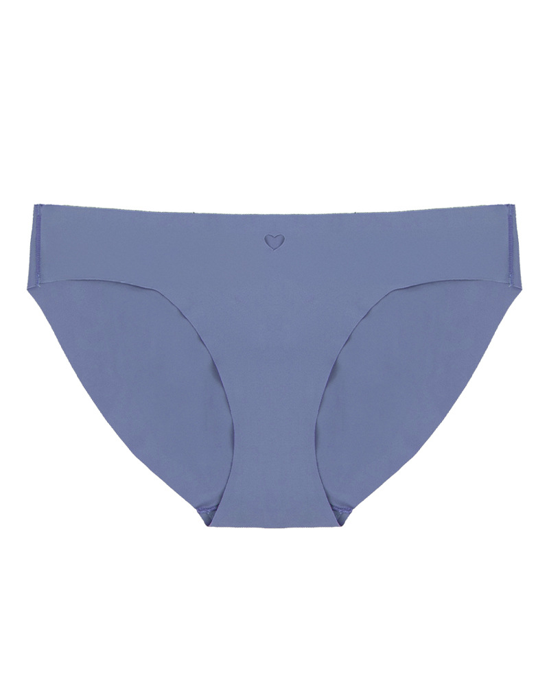 Heart Seamless Breathable High-Elastic Ice Silk Low-Waisted Underwear