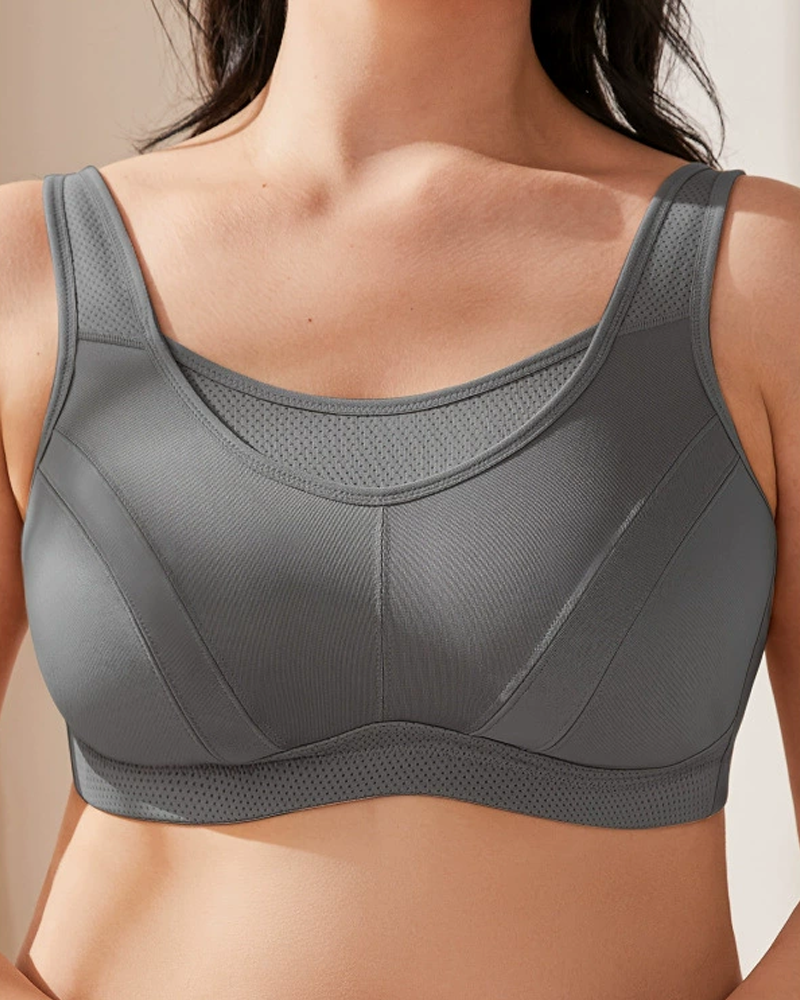 Comfortable Breathable Full Cup Wire-Free Sports Bra (Pre-Sale)