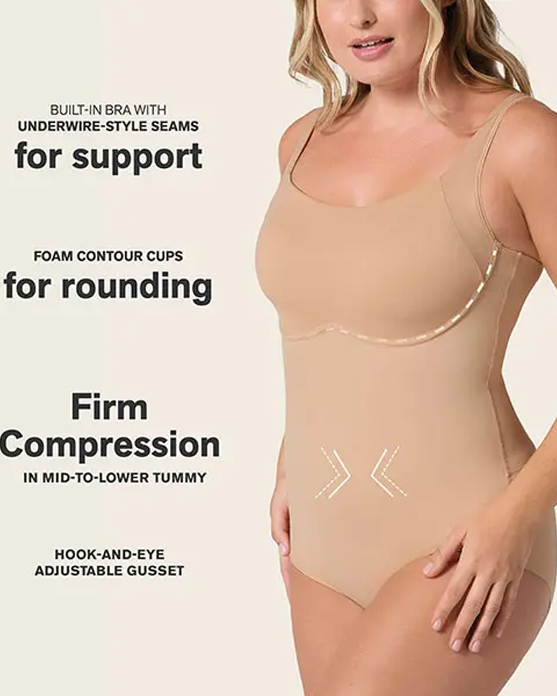 Seamless Comfort Push-Up Tummy Control One-Piece Shapewear Bodysuit（Pre-Sale）