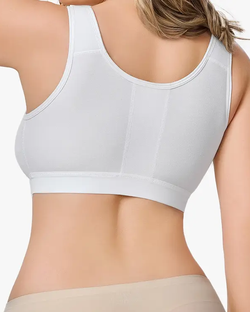 Zippered Push-Up Fitness Breathable Shaping Bra