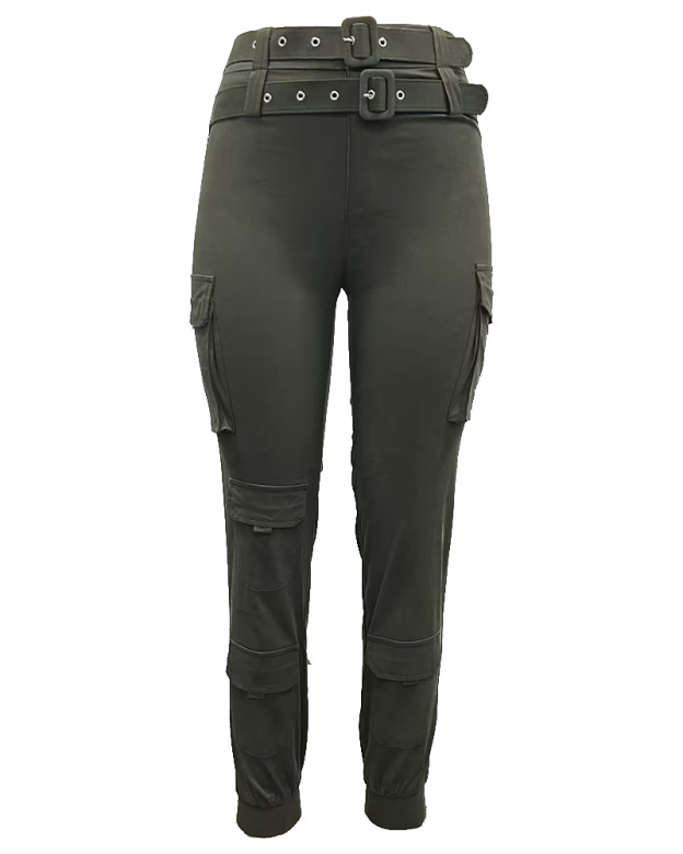 Stretched-Foot Cargo Pants