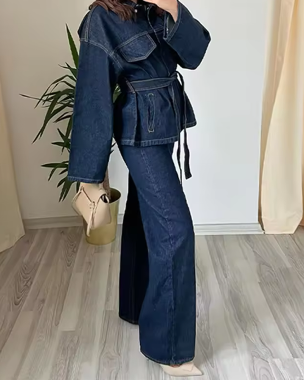 Retro Versatile Straight Leg Jeans
