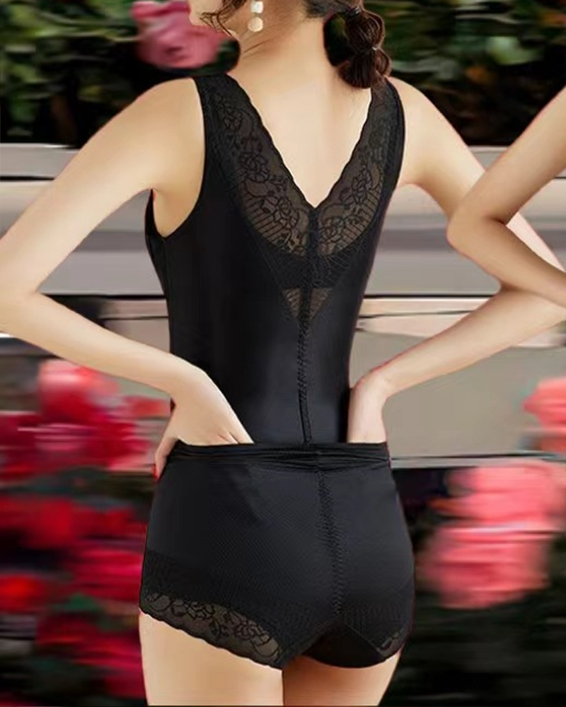 Removable Waist Cinching And Hip Lifting Bodysuit