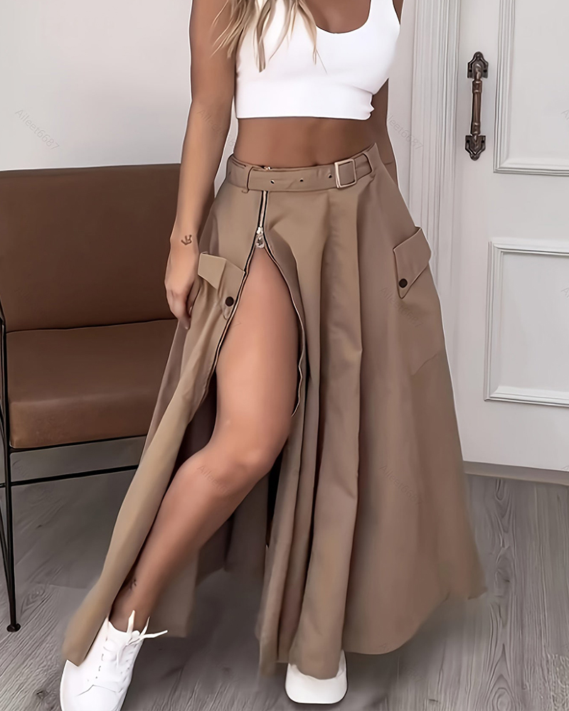 Fashion Casual Long Skirt-Curvy-Faja