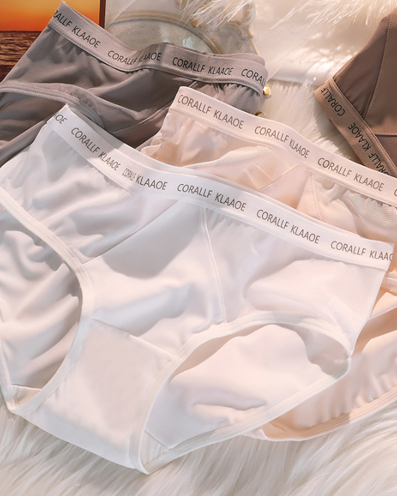 CURVY-FAJA | Sexy Mid-Waist Seamless Panties With Soft And Glutinous Mesh