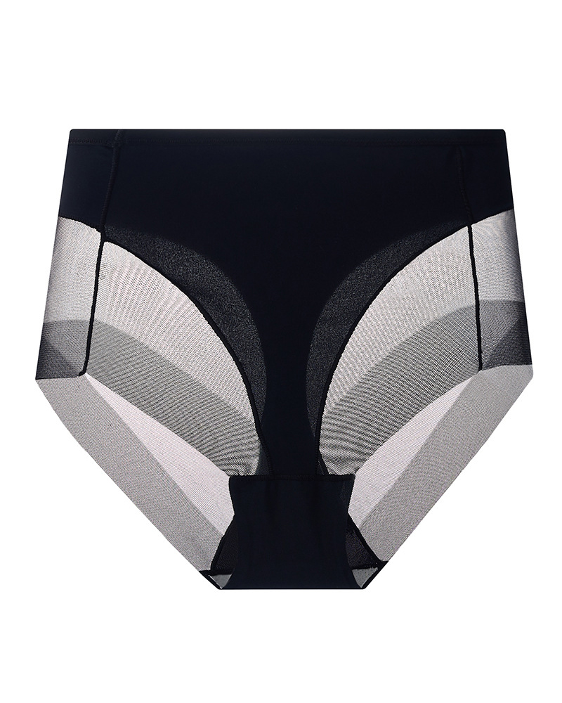 Hip-Lifting Mesh Transparent High-Elastic Briefs