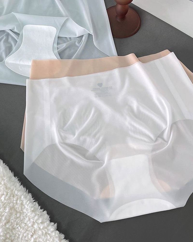 CURVY-FAJA | Seamless Ice Silk Mask Panties
