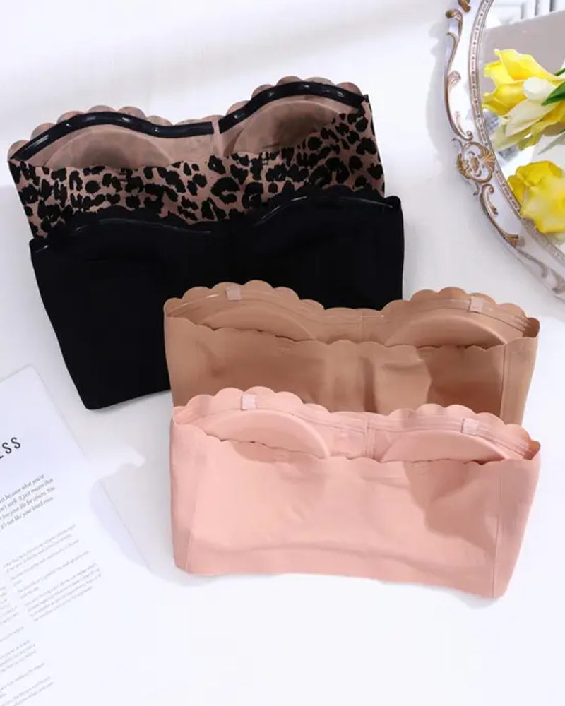 Strapless Bra With Front Clasp Anti-Slip Design