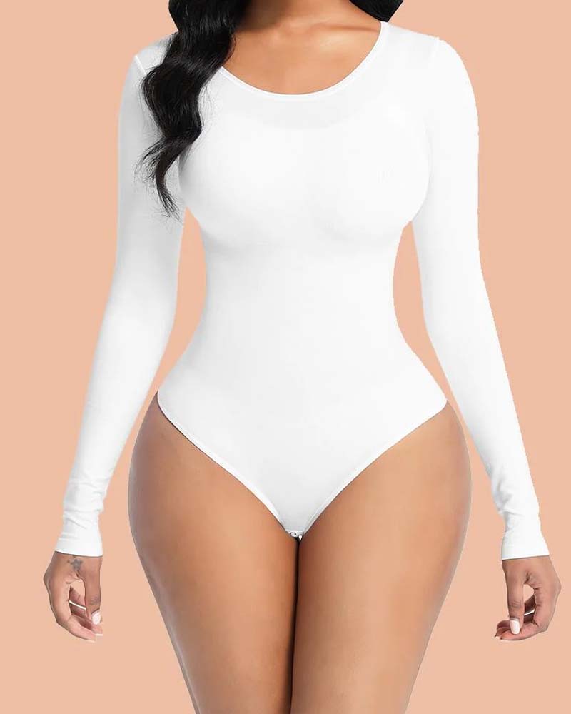 Crew Neck Tight Bodysuit (Pre-Sale)