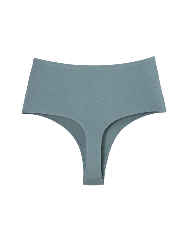 Cotton High Waist Invisible Thong-Curvy-Faja
