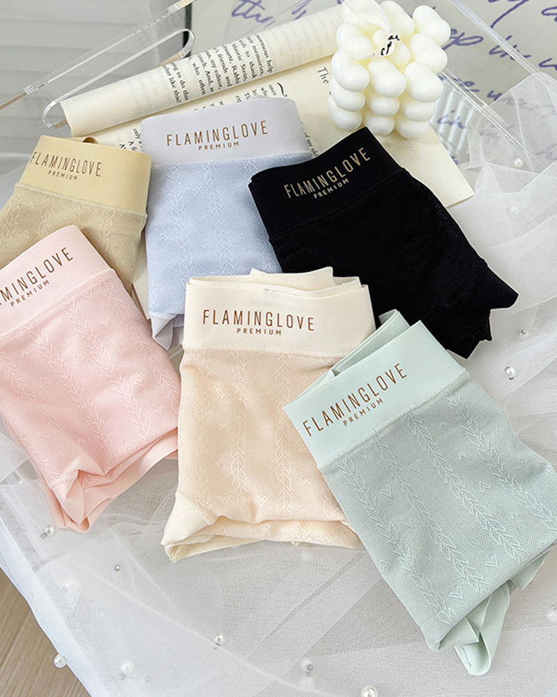 Sexy Lace Printed Cotton Antibacterial Crotch Briefs