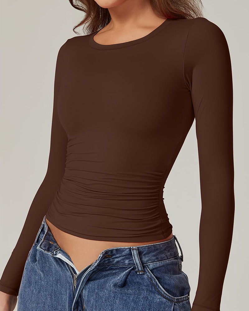 Double Layer Long Sleeve Bottoming Shirt