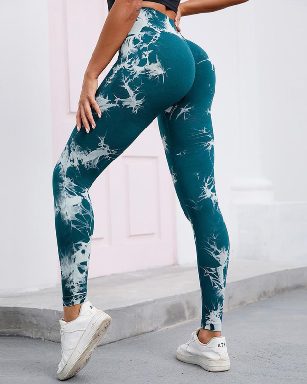 Tie-Dye Hip Yoga Pants