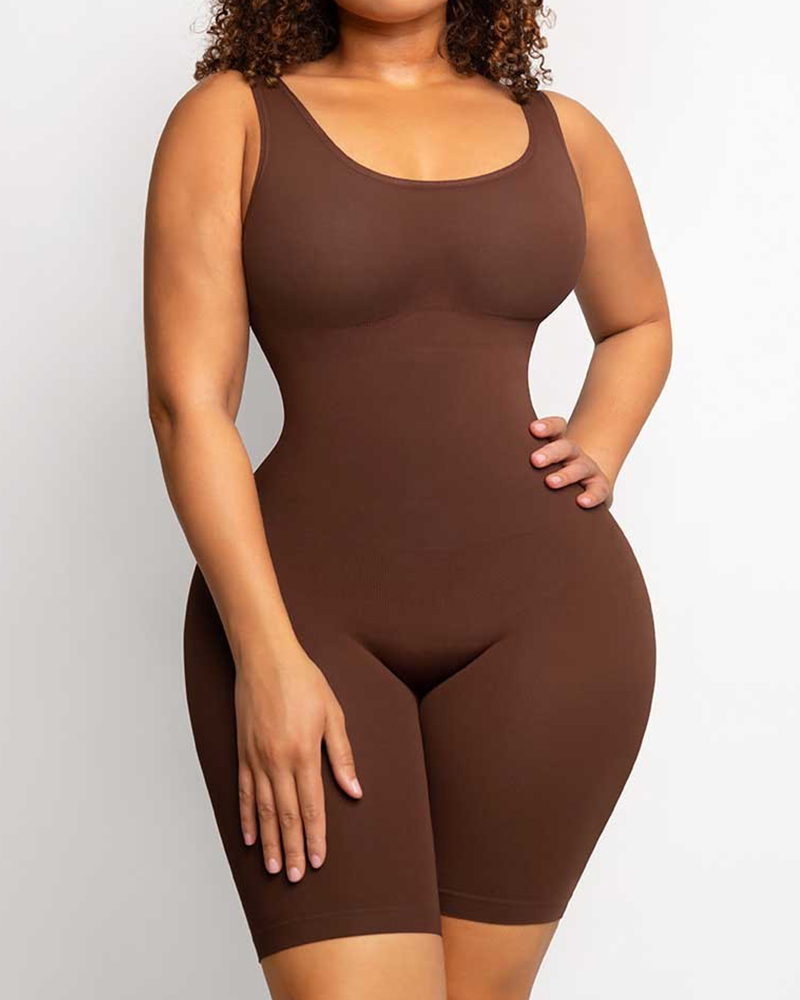 Women's One Piece Tummy Control Seamless Shapewear Bodysuit