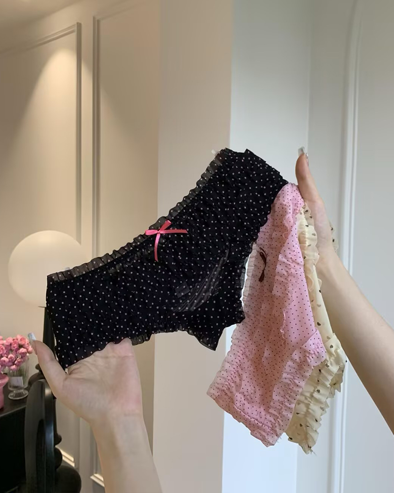 Mesh Cute Sexy Lace Panties-Curvy-Faja