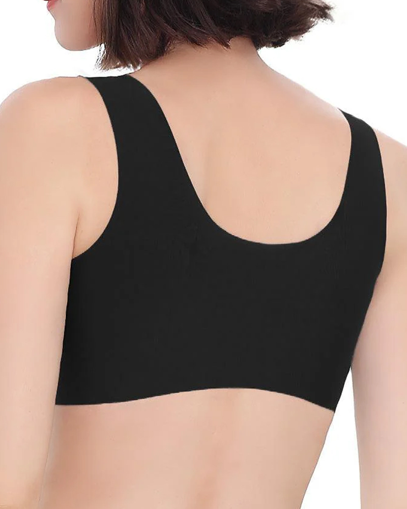 Front Clasp Push Up Bra-Curvy-Faja