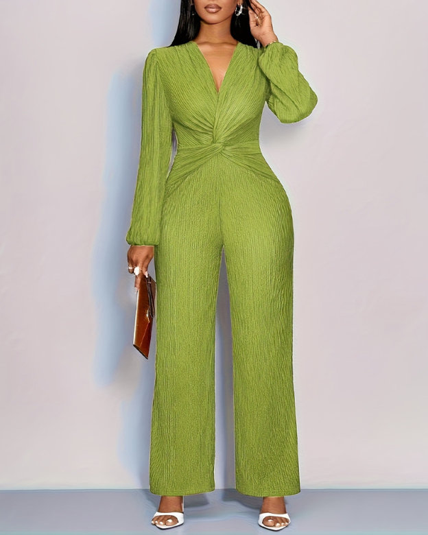 Women's V-Neck Casual Jumpsuit
