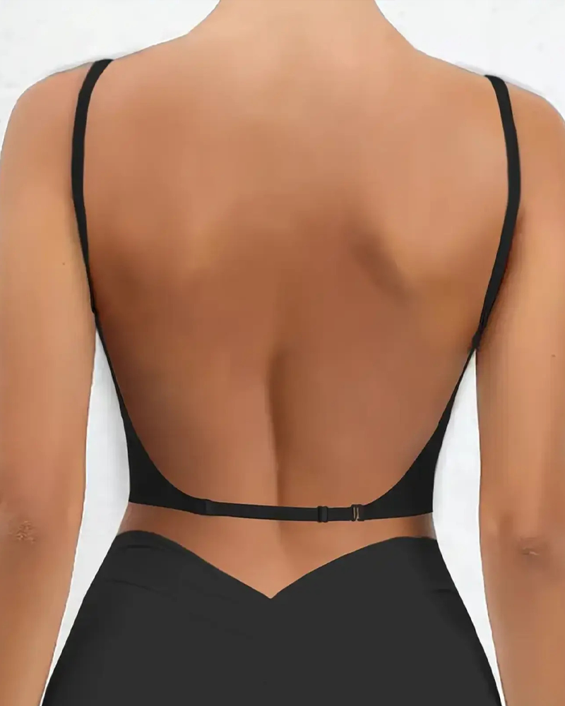 Curvy-faja Backless Push-Up Bra