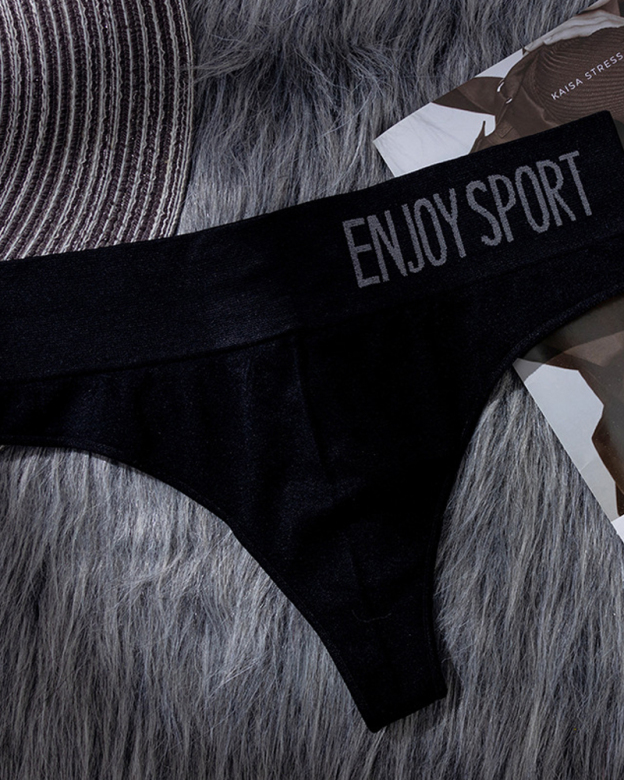 Sexy Seamless Letter Seamless Panties-Curvy-Faja