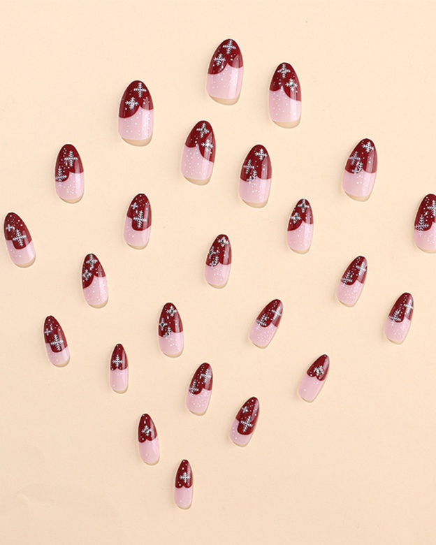 Snowflake Dot Detachable Nail Art Patch-Curvy-Faja