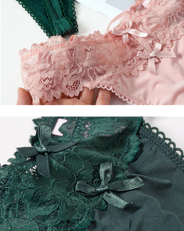 Sexy Lace Solid Color Hollow Back Cross Thong Briefs