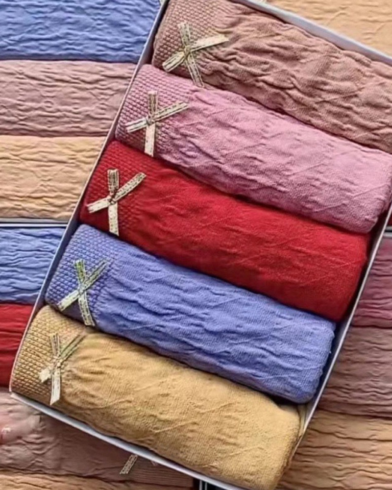 5-Pack Bubble Modal Mid-Rise Briefs-Curvy-Faja