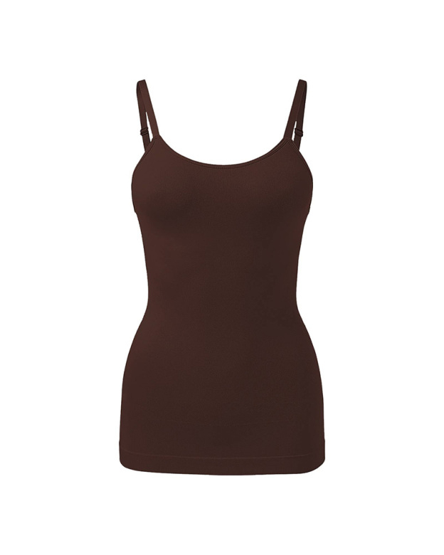 Seamless Toning Vest With Halter Belly Pull-In