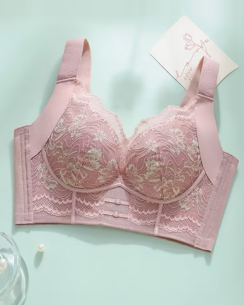 Women's Wireless Push Up Lace Bra