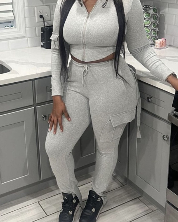 Multi-Pocket Cargo Sweatpants