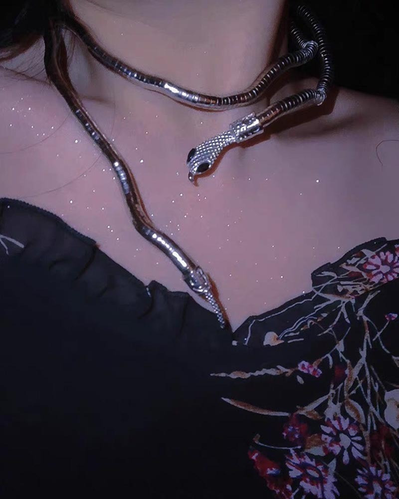 Personality Freely Wrapped Serpentine Necklace-Curvy-Faja
