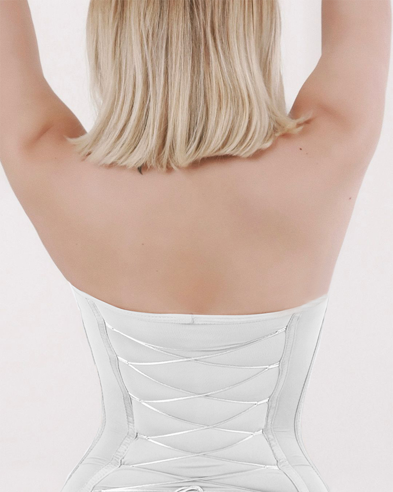 Back Lace-up Thong Seamless Shapewear