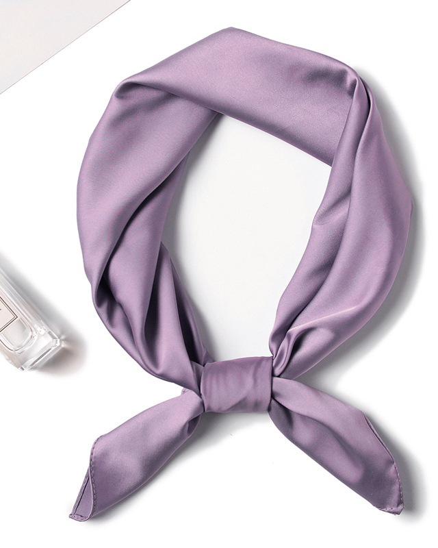 Simple Solid Color Square Scarf-Curvy-Faja
