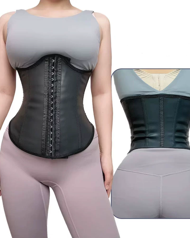 Curved Smooth Leather Shaping Waist-Curvy-Faja
