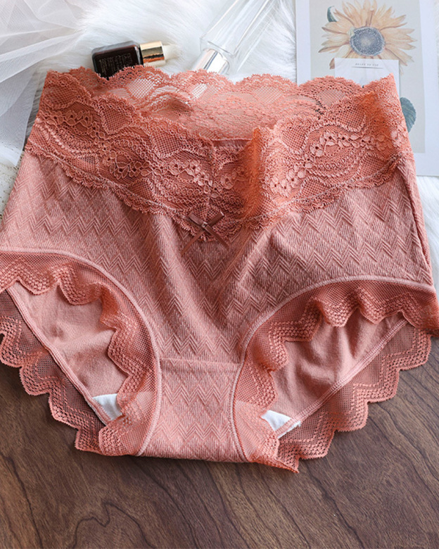 Lyocell Lace High-Waisted Antibacterial Panties
