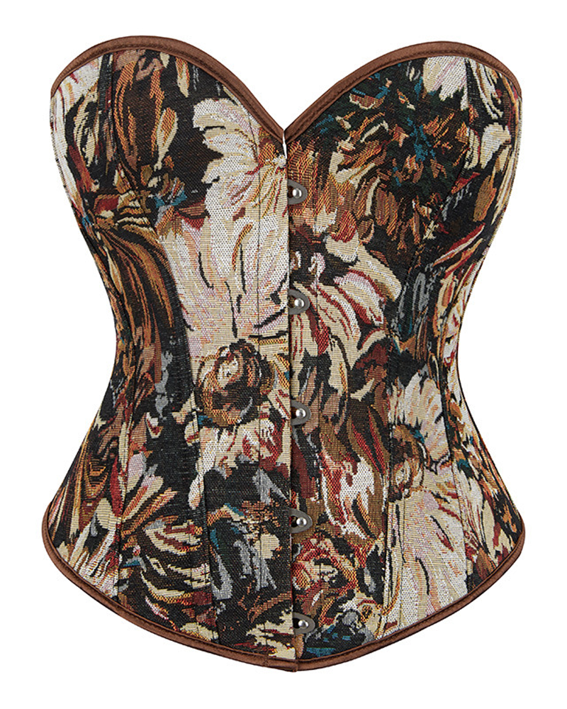 Retro Shaping Push-Up Fishbone Corset