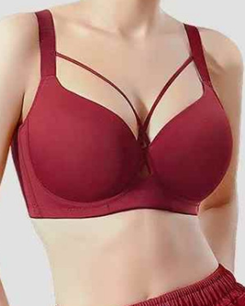 Front Cross Push-Up Bra