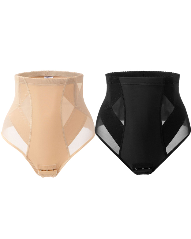 Mid-High Waisted Panties For Slimming Belly Without Curling Up