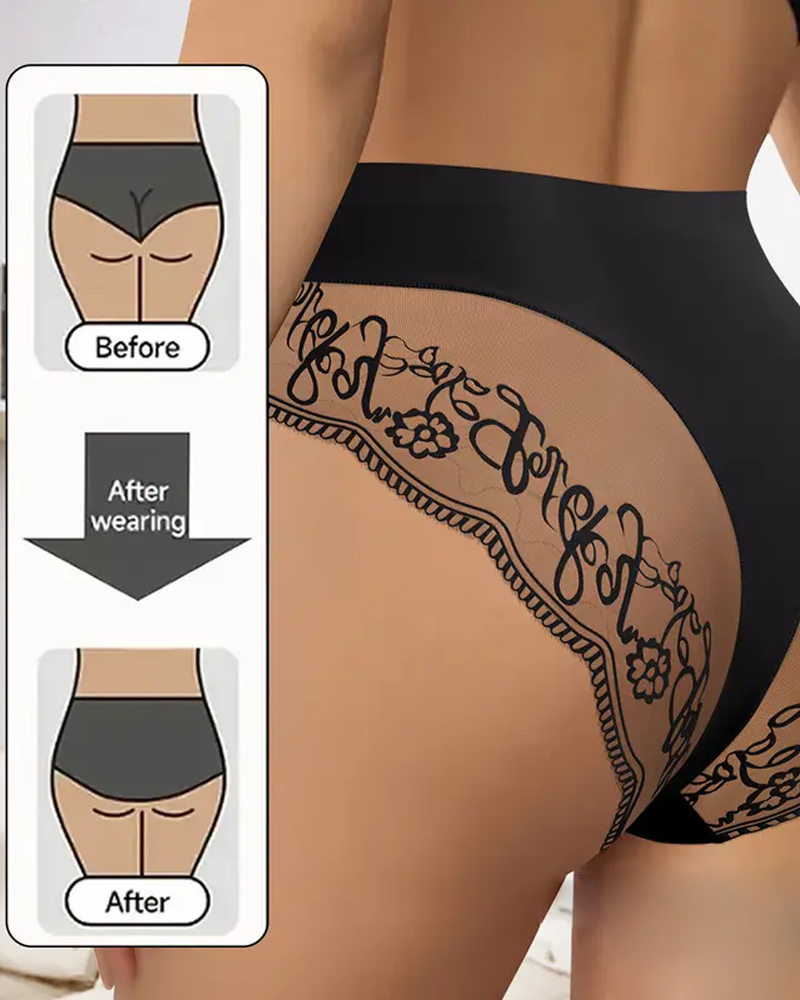 Patchwork Lace Sexy Triangle Panties