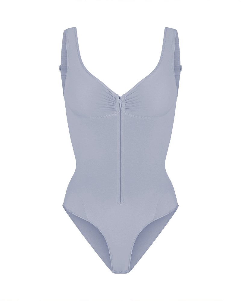 Seamless Bodysuit Sexy Hip-Lifting Tummy-Control Tight-Fitting Bodysuit With Zipper-Curvy-Faja