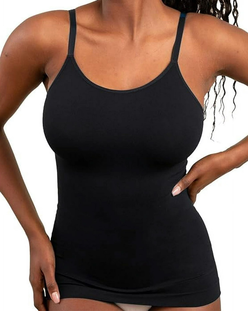 Seamless Toning Vest With Halter Belly Pull-In