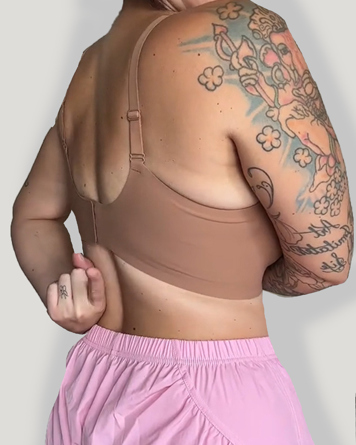 CURVY-FAJA Latex Brasier Seamless Jelly Wire-Free Push-Up Bra