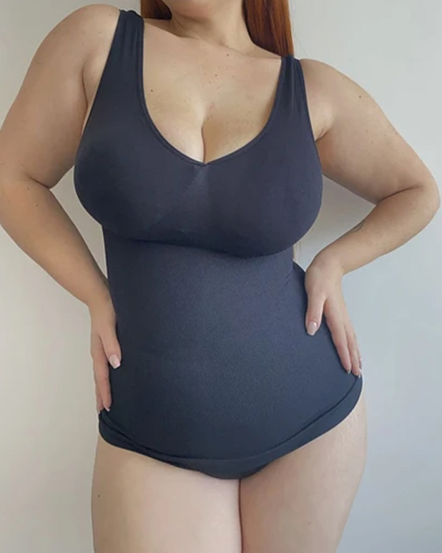 Padded Chest Shaping Vest-Curvy-Faja