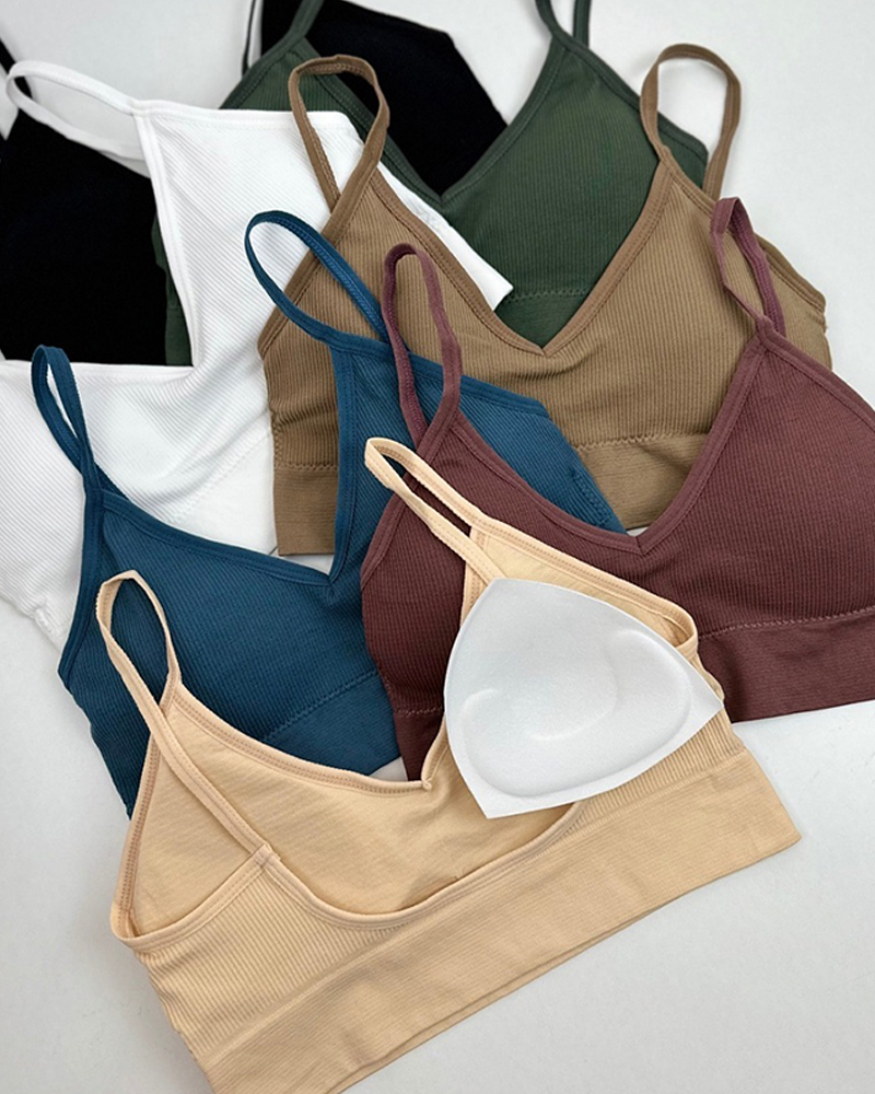 Seamless Ribbed Briefs Set-Curvy-Faja