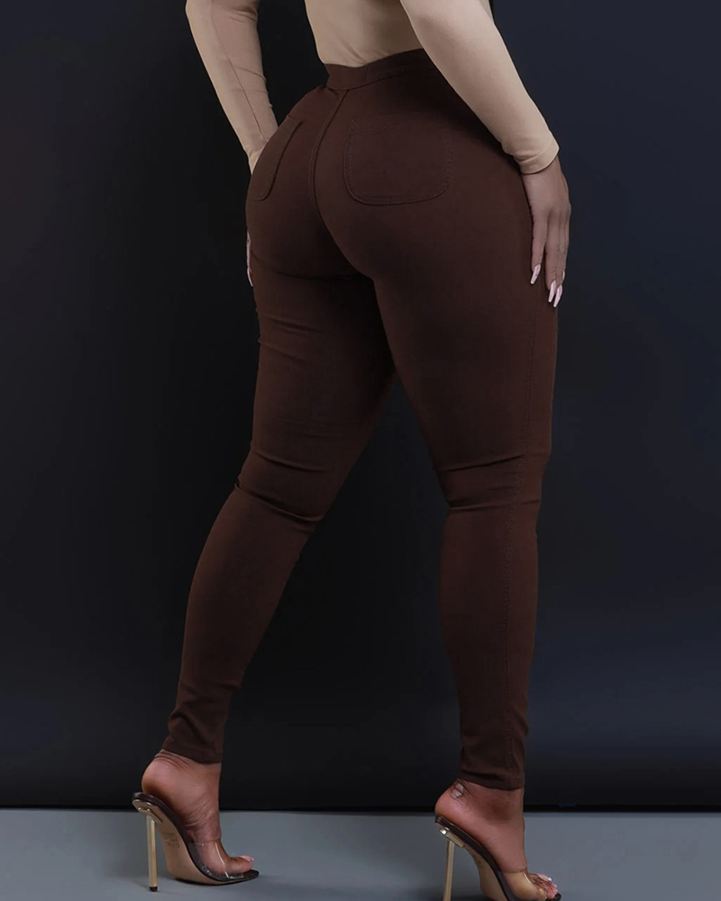 Skinny Candy Mid-Rise Jeans-Curvy-Faja